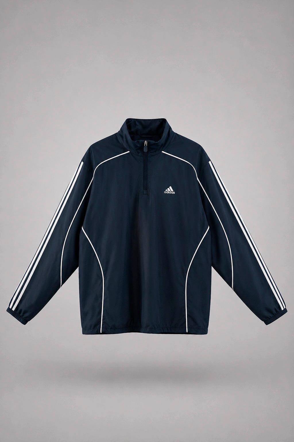 Chamarra training Adidas Pullover Vintage Azul Marino | Talla L