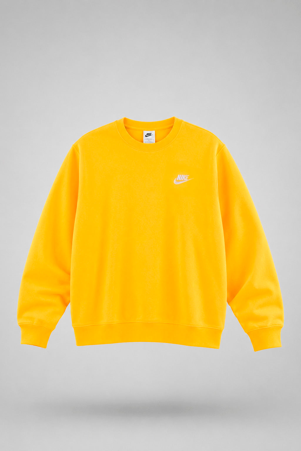 Crewneck Nike Sportswear Club Fleece Vivid Sulfur 2021 | Talla M, L, XL